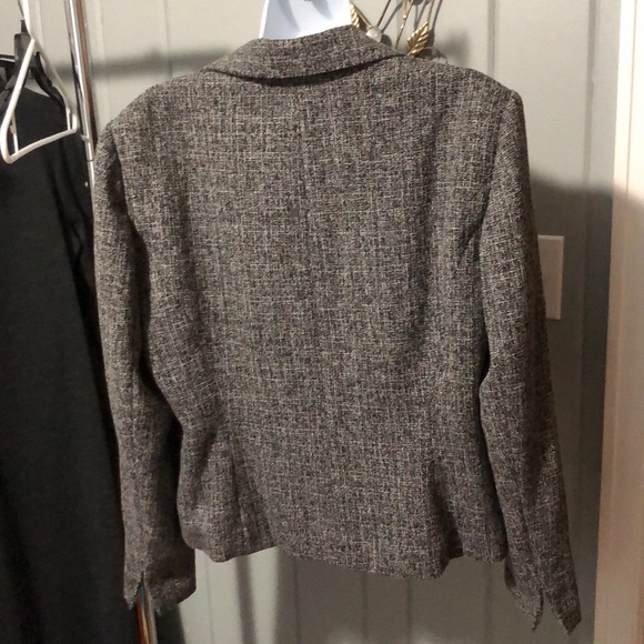 Hillard & Hanson b/w tweed blazer size 16P - Picture 4 of 7